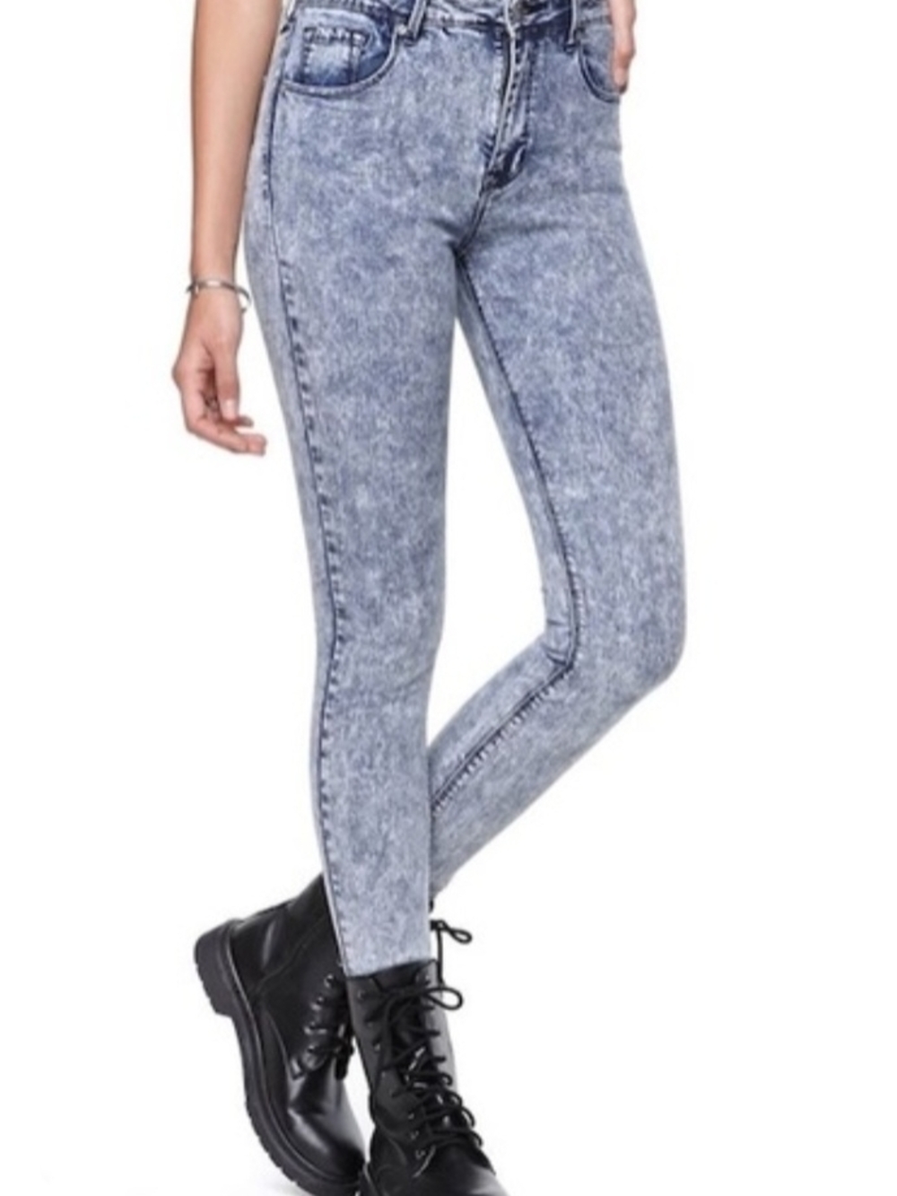 Acid Wash Jeggings Sz 7. 25" Inseam. Soft And Stretchy.